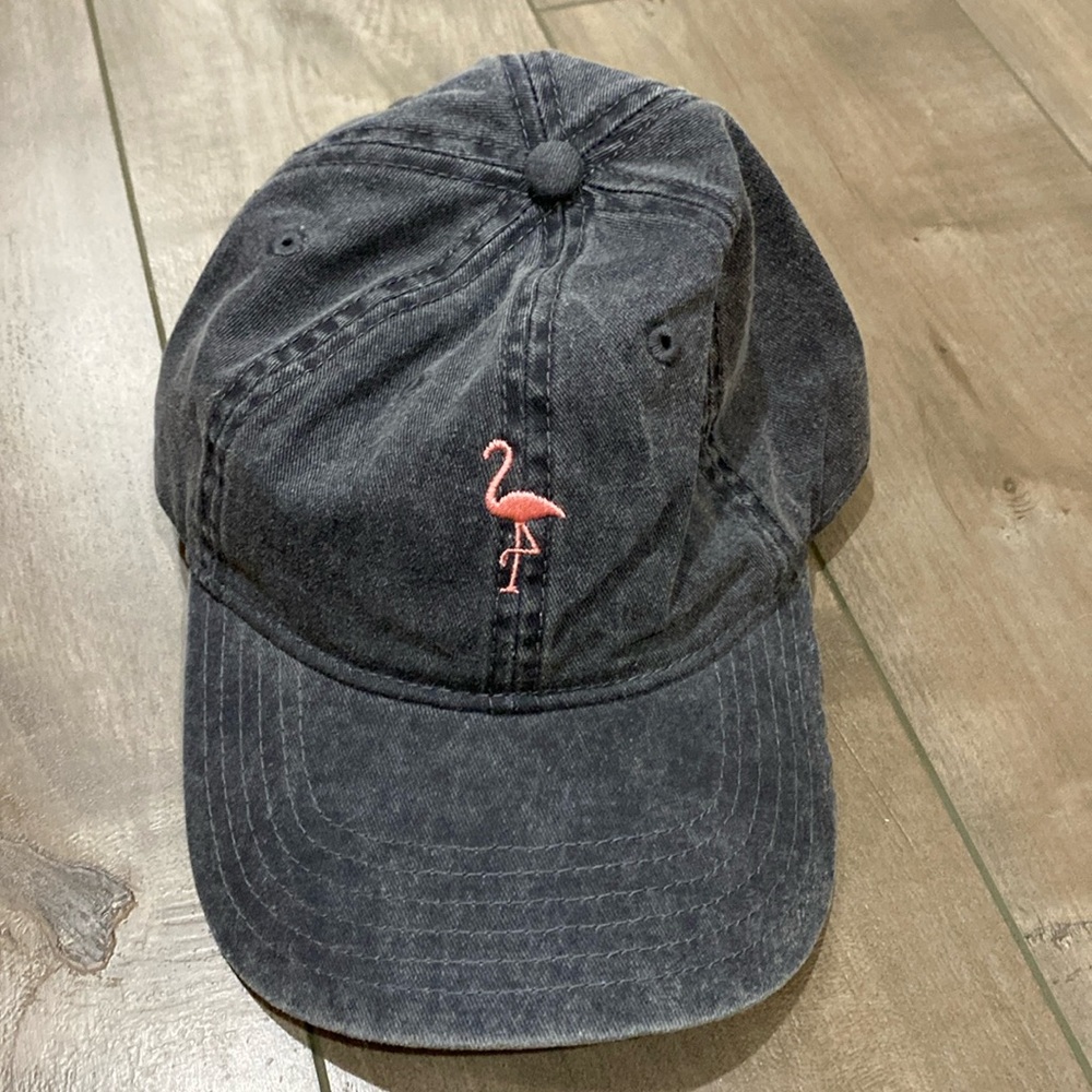 Aeropostale Grey Flamingo Baseball Hat